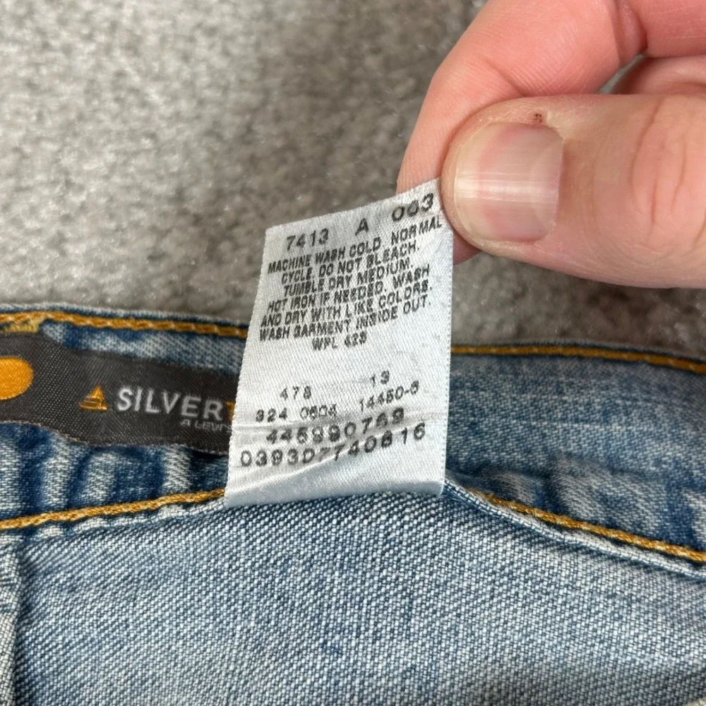 Vintage 90s Levis SilverTab Baggy Jeans Men 40x30 Light Blue Relaxed Fit Y2K